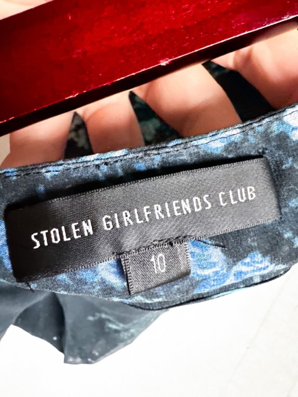 Stolen Girlfriends Club Floral Sheer Wide leg Pants 10 - Picture 7 of 7